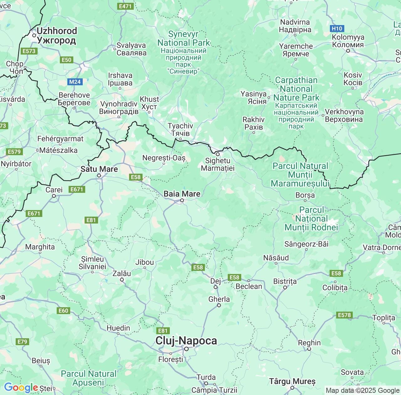 Map image for Intellectual Property Lawyers in Maramureş and Romania IP firms at coordinates  ; .