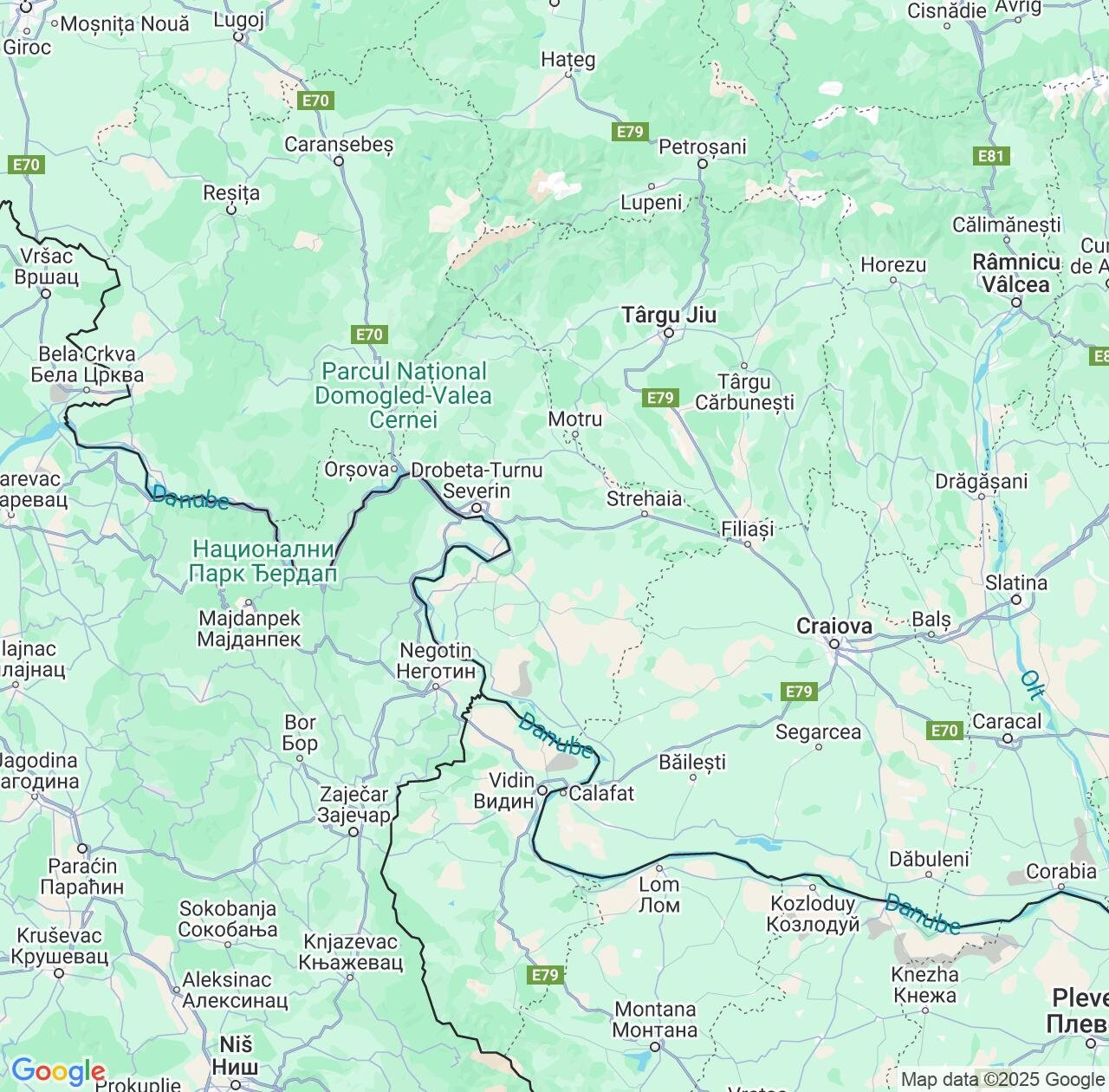 Map image for Intellectual Property Lawyers in Mehedinți County and Romania IP firms at coordinates  ; .