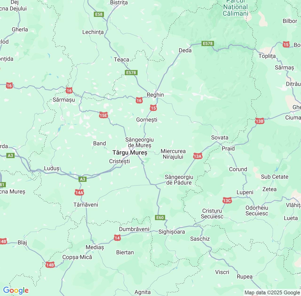 Map image for Intellectual Property Lawyers in Mureș County and Romania IP firms at coordinates  ; .