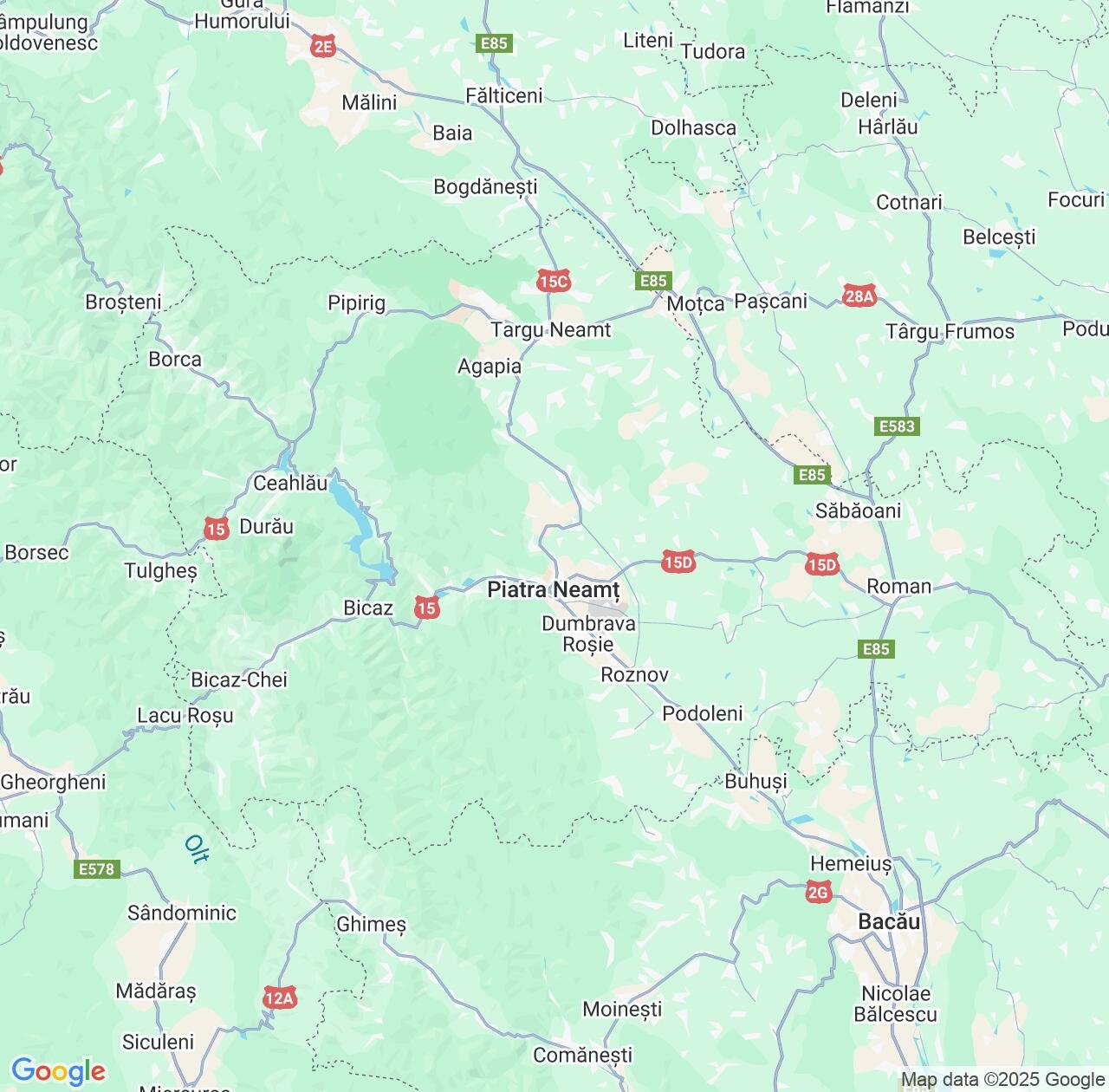 Map image for Intellectual Property Lawyers in Neamț County and Romania IP firms at coordinates  ; .