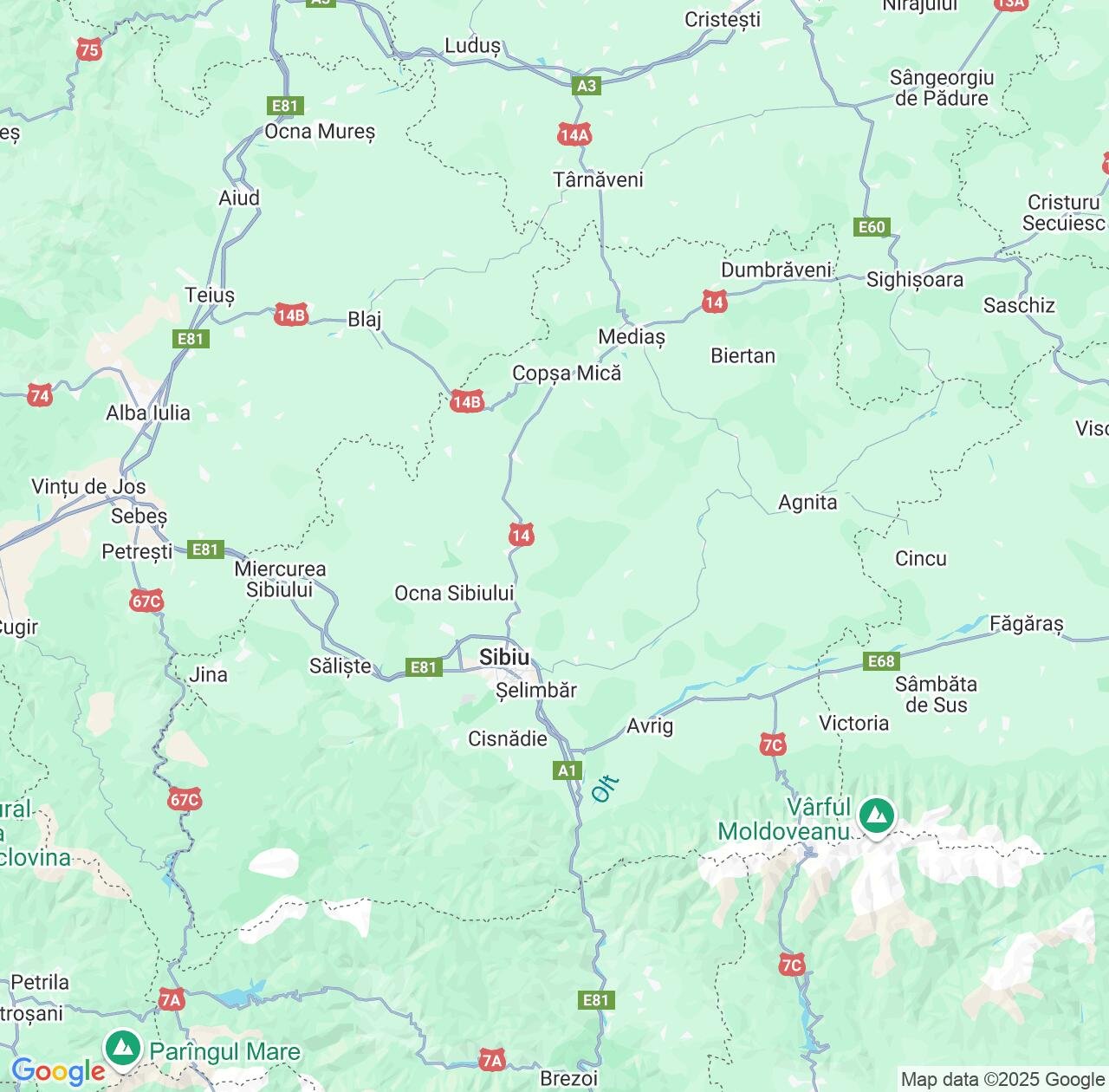 Map image for Intellectual Property Lawyers in Sibiu County and Romania IP firms at coordinates  ; .