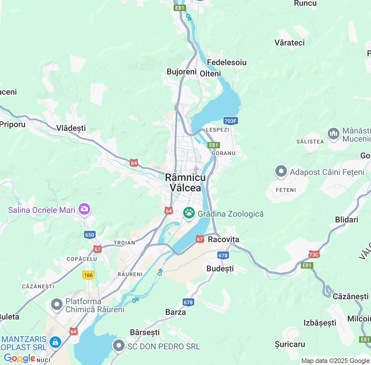 Map image for Intellectual Property Lawyers in Ramnicu Valcea and Vâlcea County IP firms at coordinates  ; .