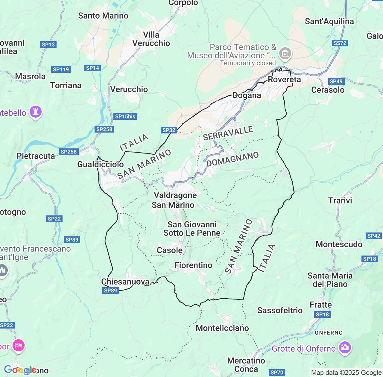 Map image for Intellectual Property Lawyers in San Marino and Europe IP firms at coordinates  ; .