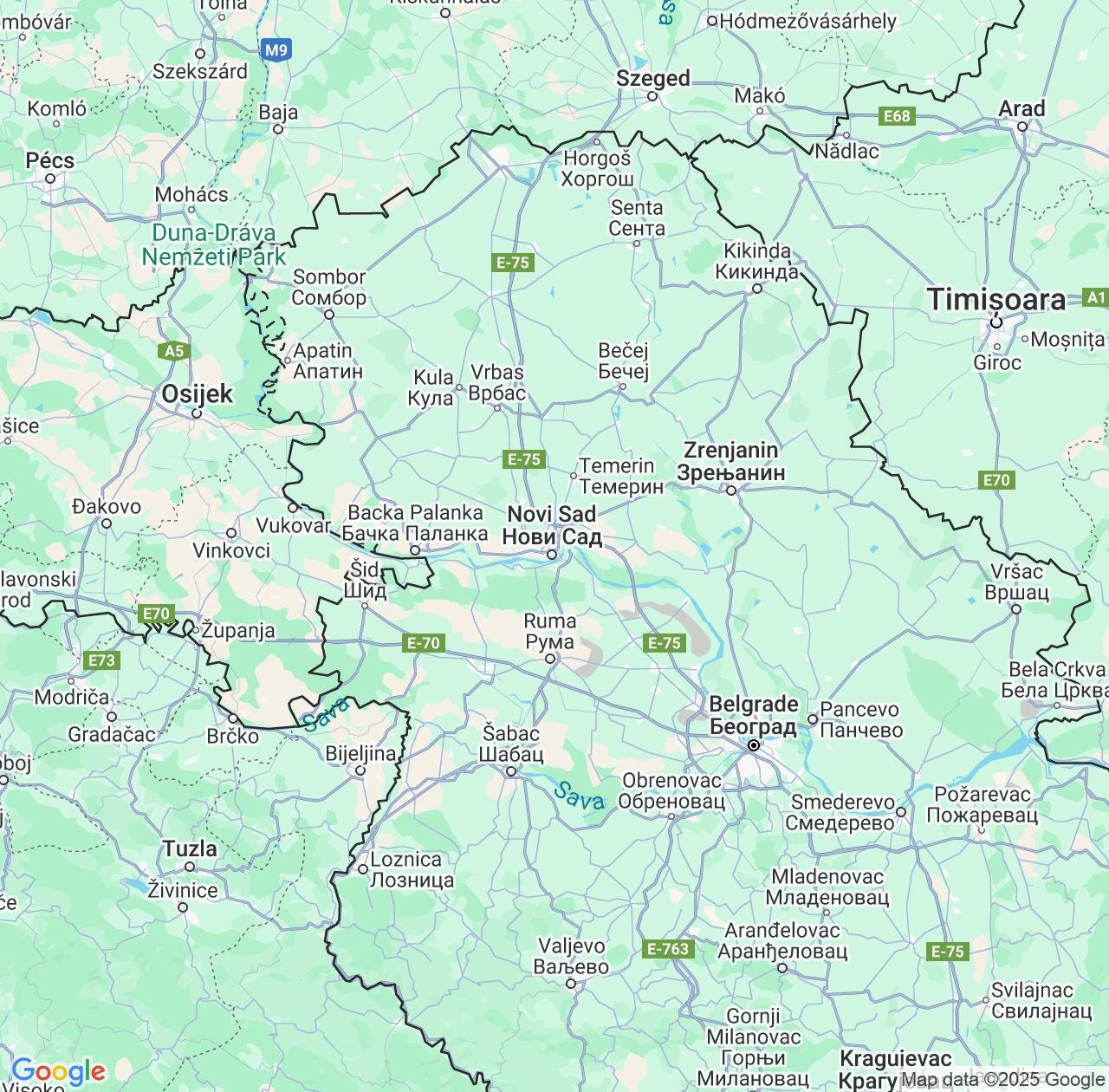 Map image for Intellectual Property Lawyers in Vojvodina and Serbia IP firms at coordinates  ; .