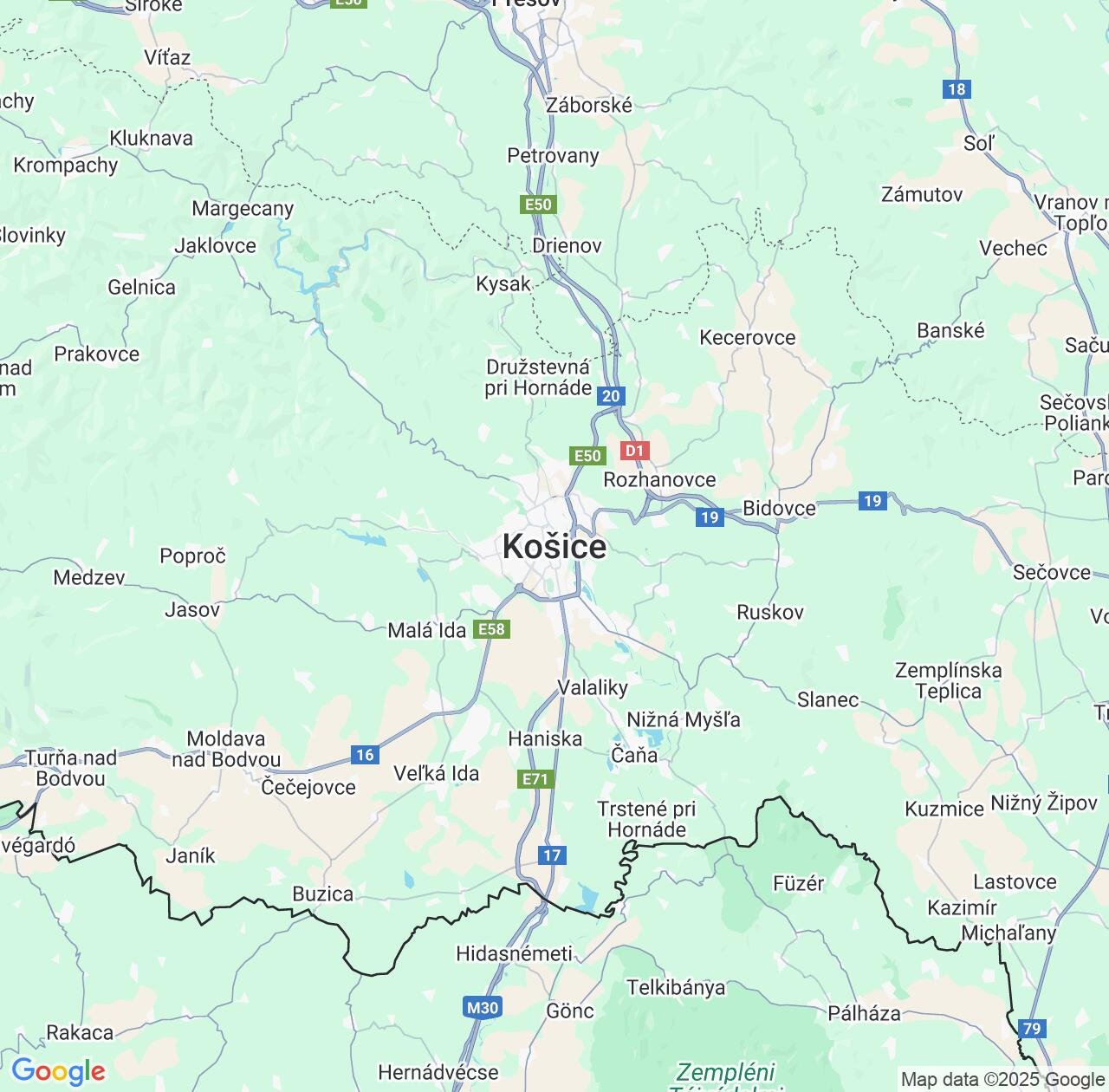 Map image for Intellectual Property Lawyers in Kosice and Košice Region IP firms at coordinates  ; .