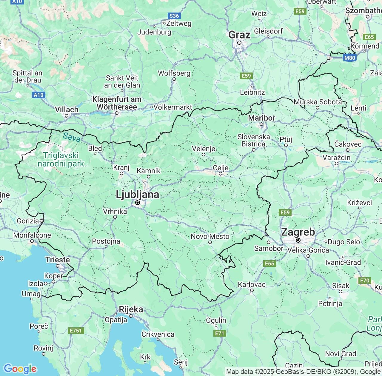 Map image for Intellectual Property Lawyers in Slovenia and Europe IP firms at coordinates  ; .