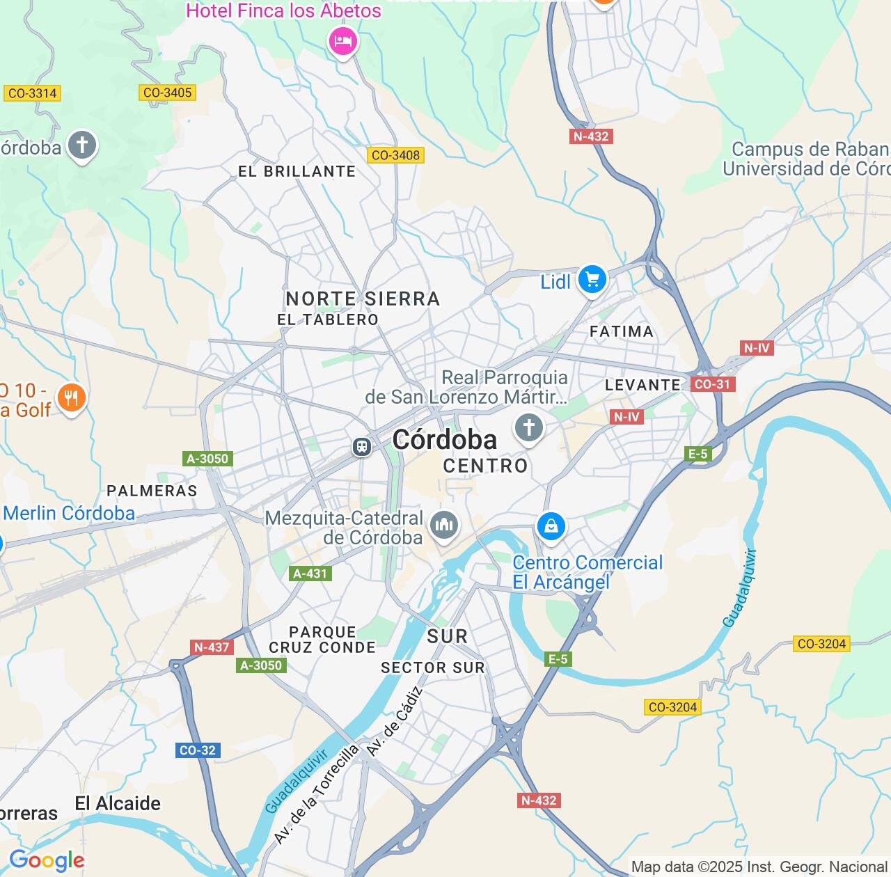 Map image for Intellectual Property Lawyers in Córdoba and Andalusia IP firms at coordinates  ; .