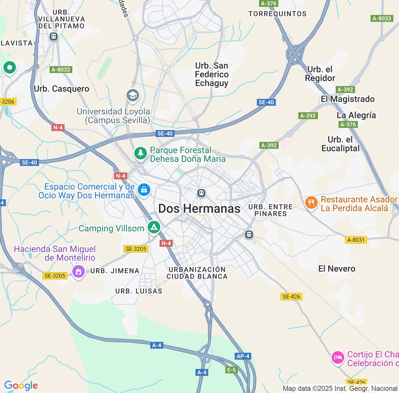 Map image for Intellectual Property Lawyers in Dos Hermanas and Andalusia IP firms at coordinates  ; .