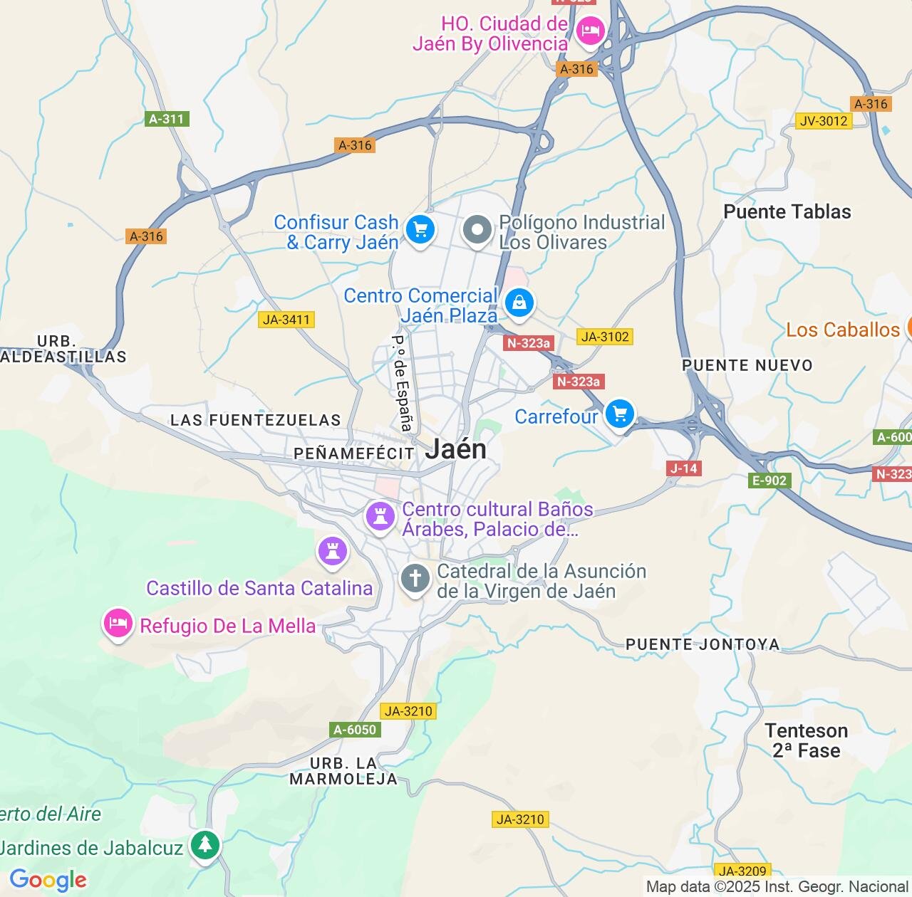Map image for Intellectual Property Lawyers in Jaen and Andalusia IP firms at coordinates  ; .
