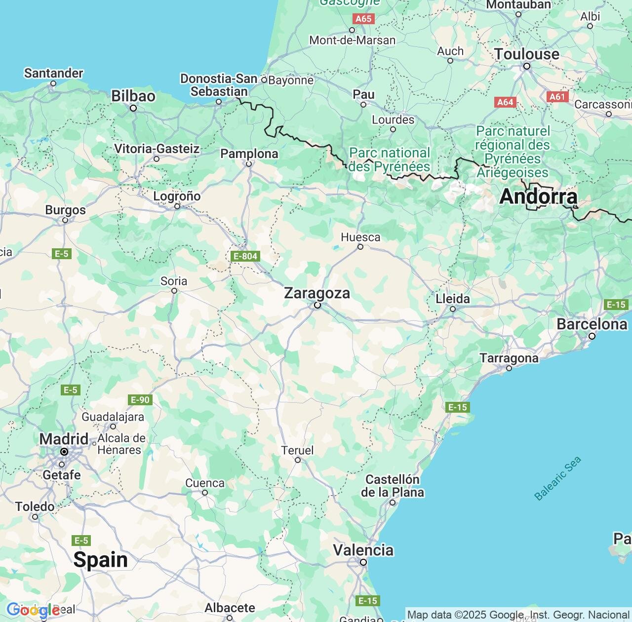 Map image for Intellectual Property Lawyers in Aragon and Spain IP firms at coordinates  ; .