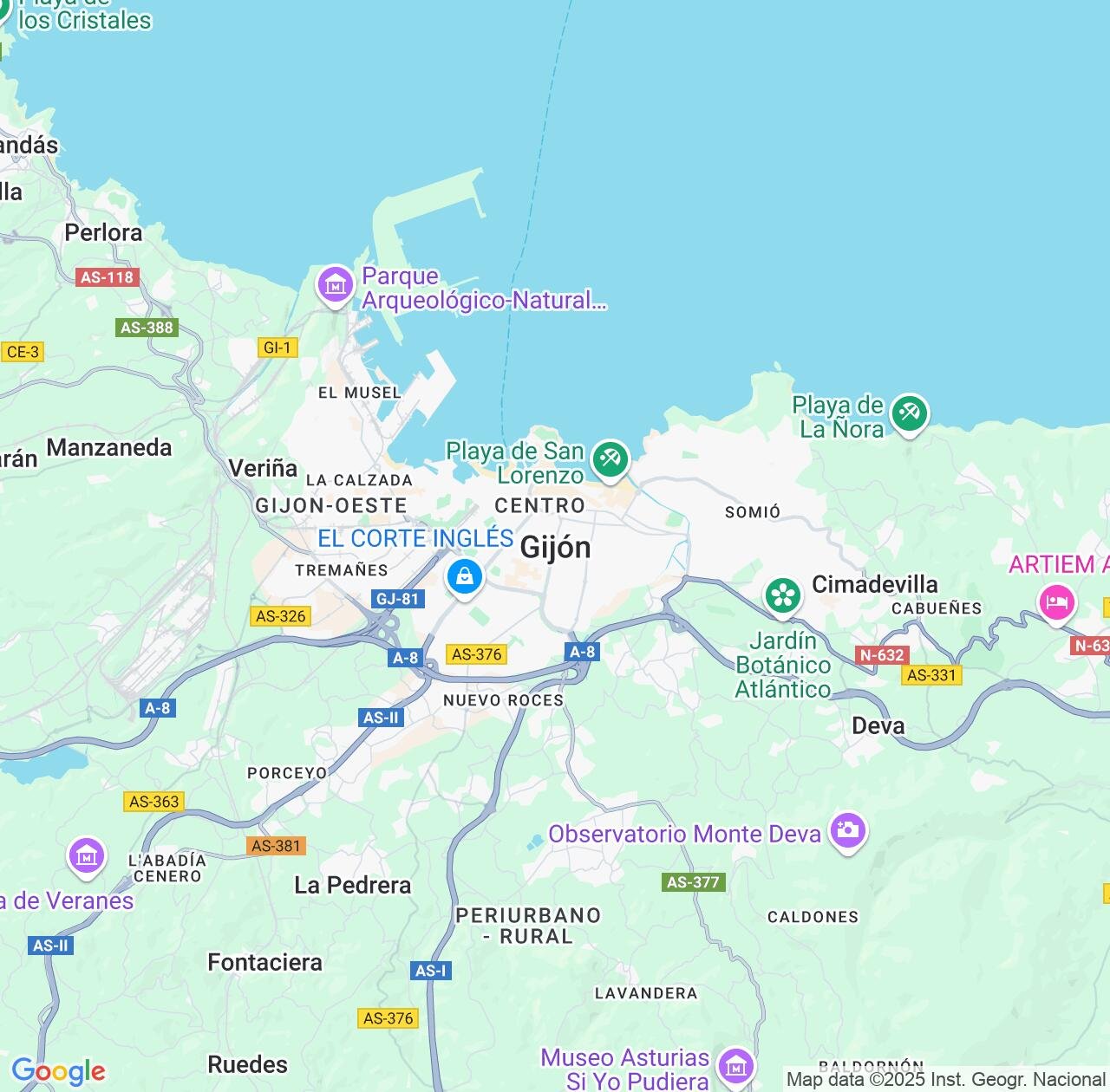 Map image for Intellectual Property Lawyers in Gijon and Asturias IP firms at coordinates  ; .