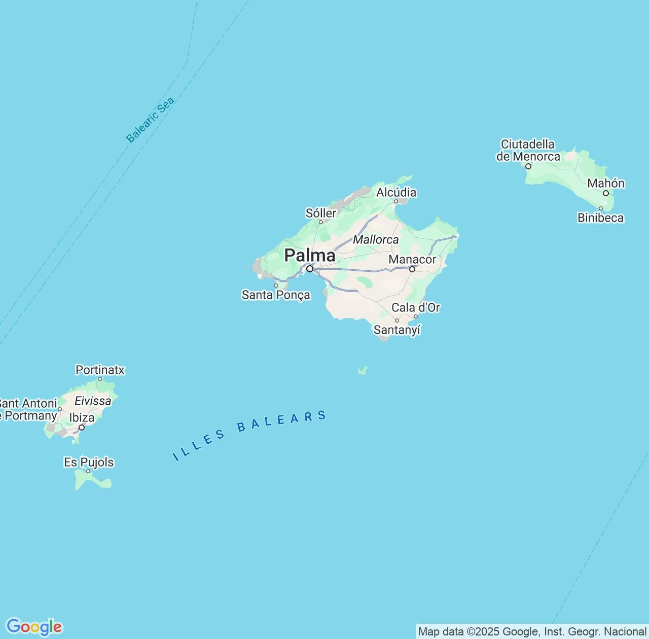 Map image for Intellectual Property Lawyers in Balearic Islands and Spain IP firms at coordinates  ; .