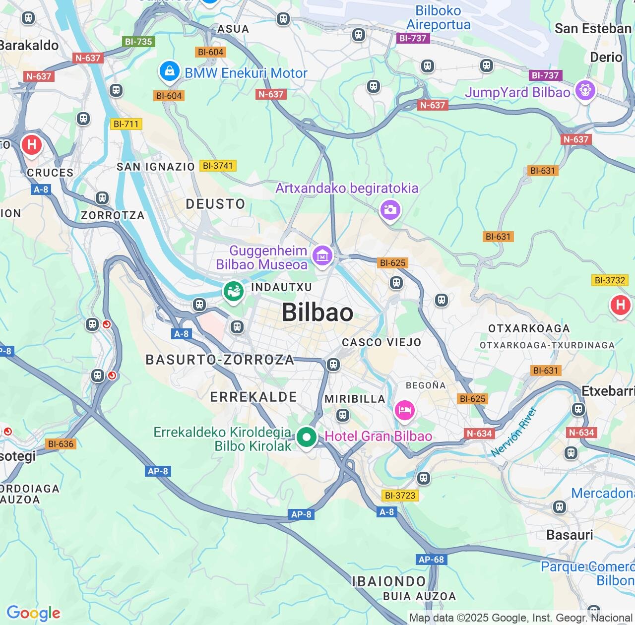 Map image for Intellectual Property Lawyers in Bilbao and Basque Country IP firms at coordinates  ; .