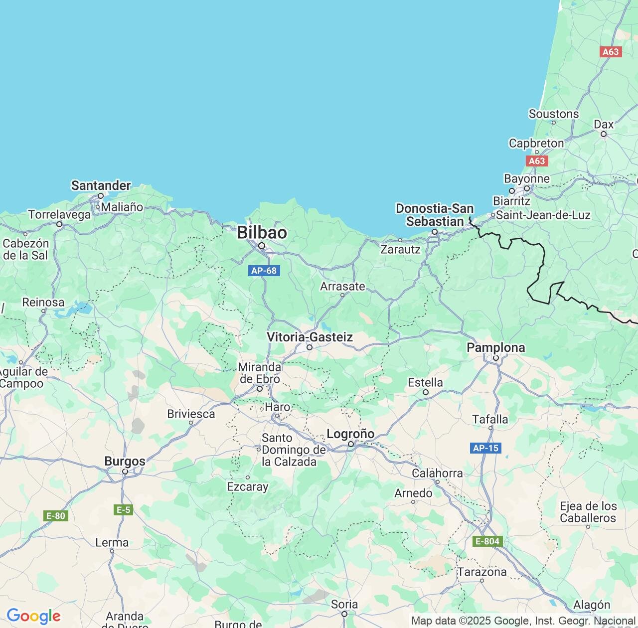 Map image for Intellectual Property Lawyers in Basque Country and Spain IP firms at coordinates  ; .