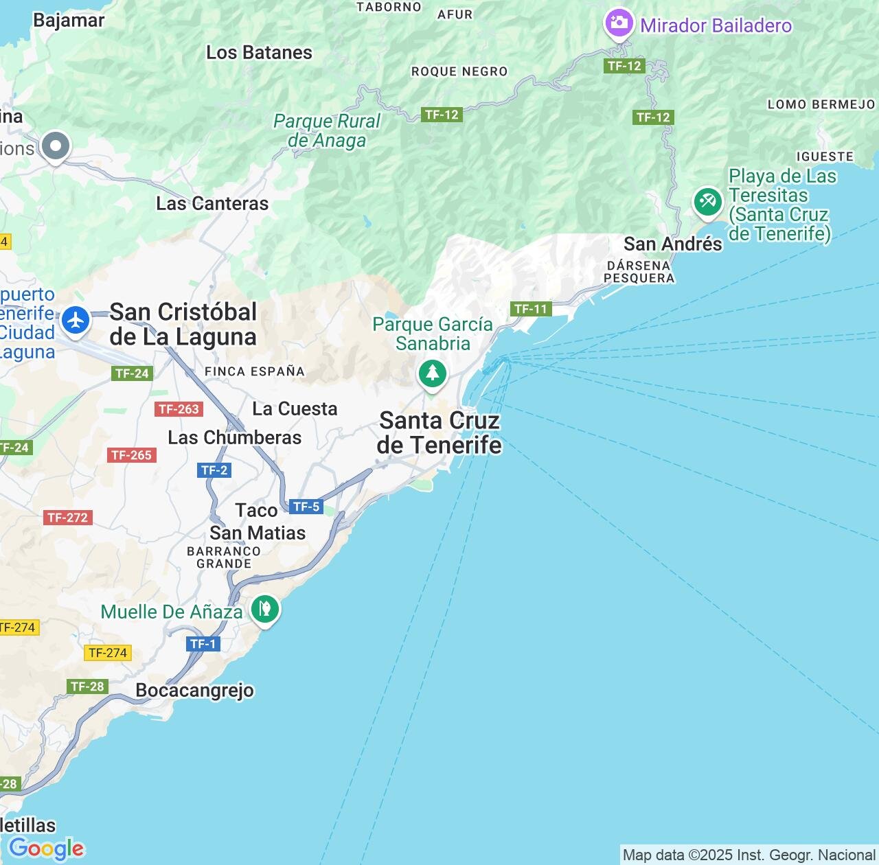 Map image for Intellectual Property Lawyers in Santa Cruz de Tenerife and Canary Islands IP firms at coordinates  ; .