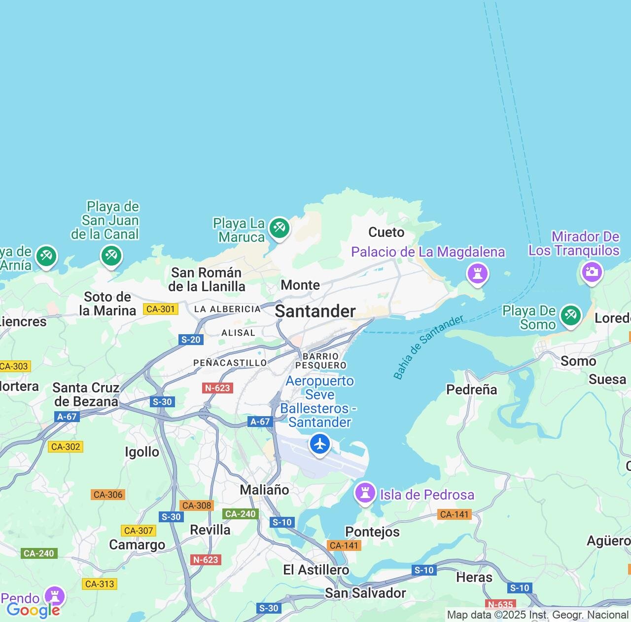 Map image for Intellectual Property Lawyers in Santander and Cantabria IP firms at coordinates  ; .