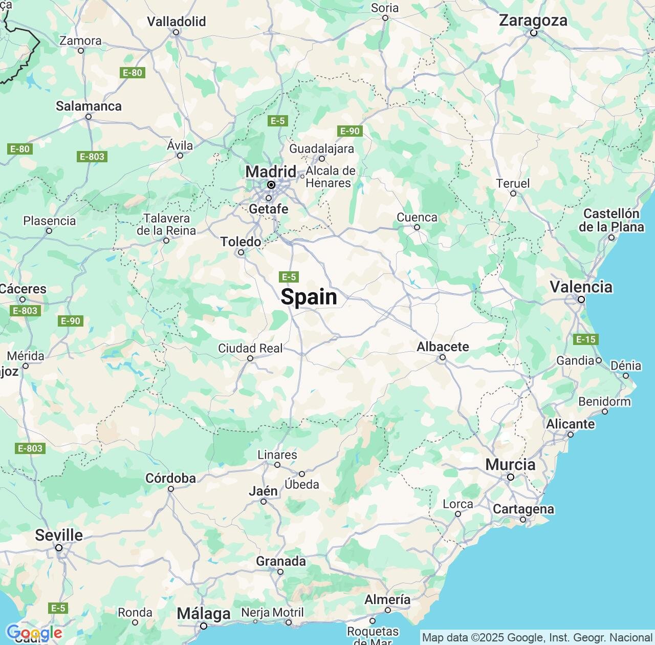 Map image for Intellectual Property Lawyers in Castille-La Mancha and Spain IP firms at coordinates  ; .