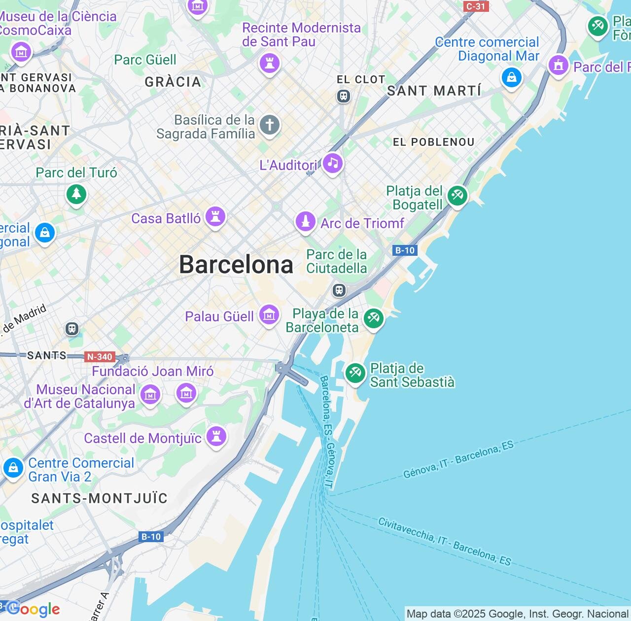 Map image for Intellectual Property Lawyers in Ciutat Vella and Catalonia IP firms at coordinates  ; .