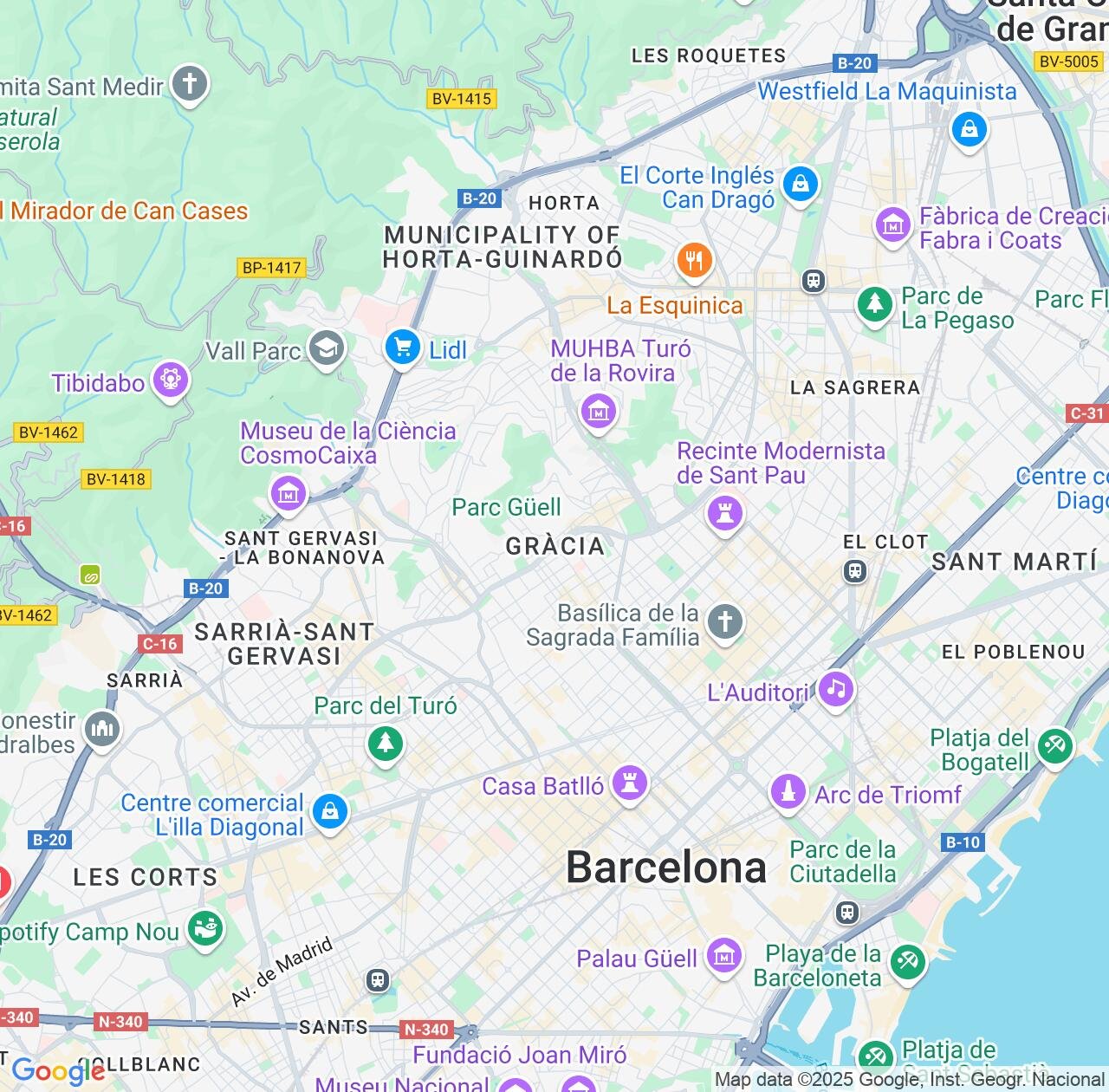 Map image for Intellectual Property Lawyers in Gracia and Catalonia IP firms at coordinates  ; .