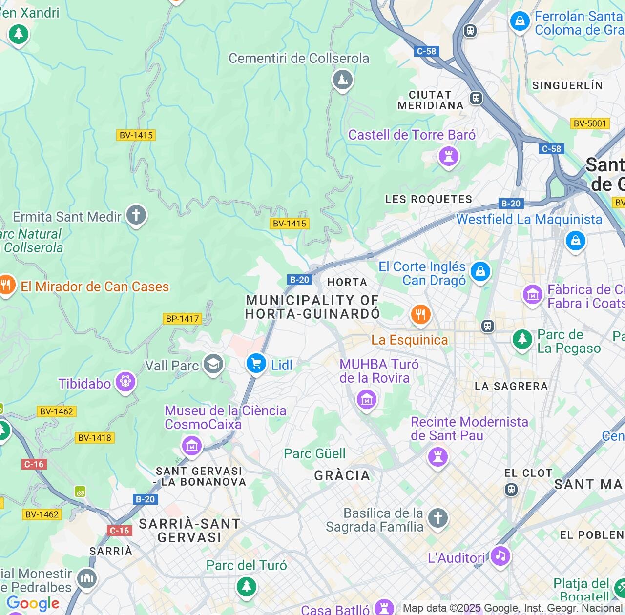Map image for Intellectual Property Lawyers in Horta-Guinardo and Catalonia IP firms at coordinates  ; .