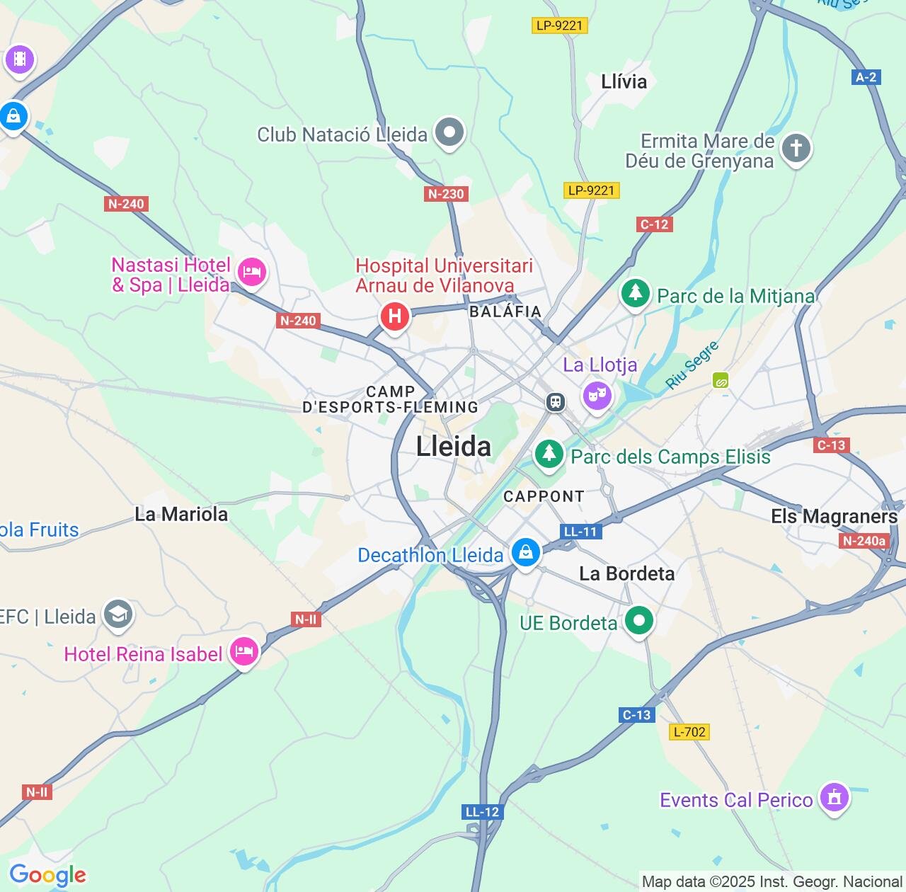 Map image for Intellectual Property Lawyers in Lleida and Catalonia IP firms at coordinates  ; .