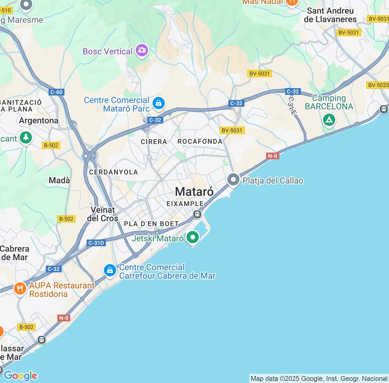 Map image for Intellectual Property Lawyers in Mataro and Catalonia IP firms at coordinates  ; .