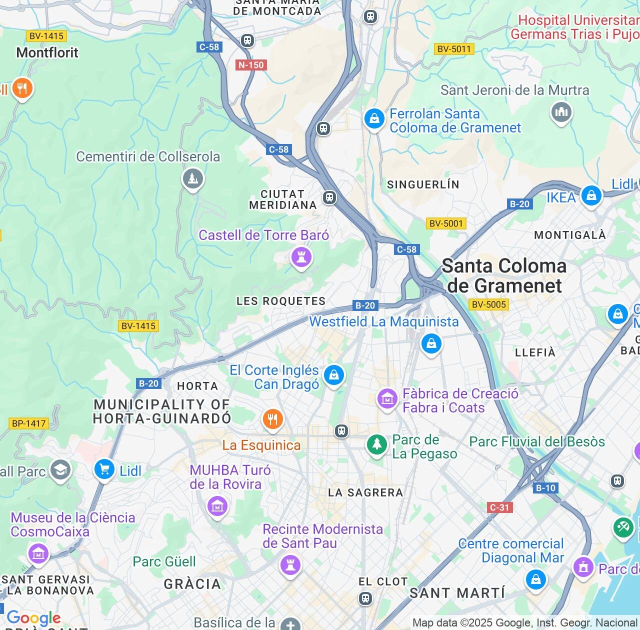 Map image for Intellectual Property Lawyers in Nou Barris and Catalonia IP firms at coordinates  ; .