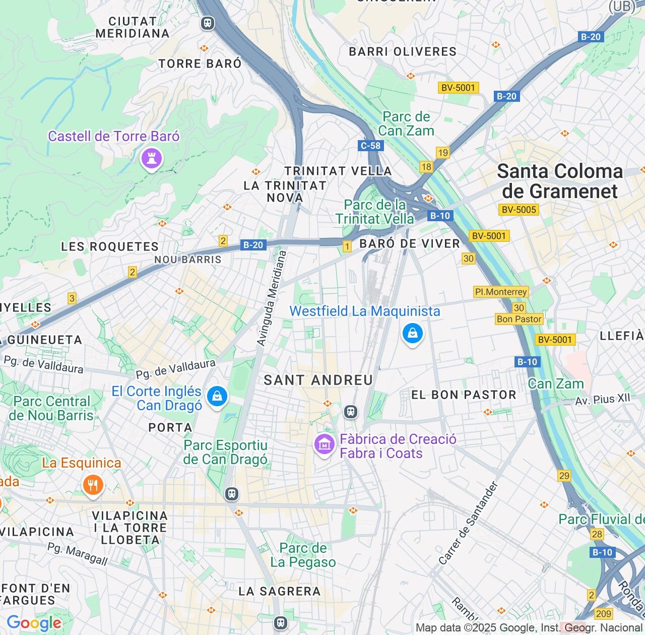 Map image for Intellectual Property Lawyers in Sant Andreu and Catalonia IP firms at coordinates  ; .