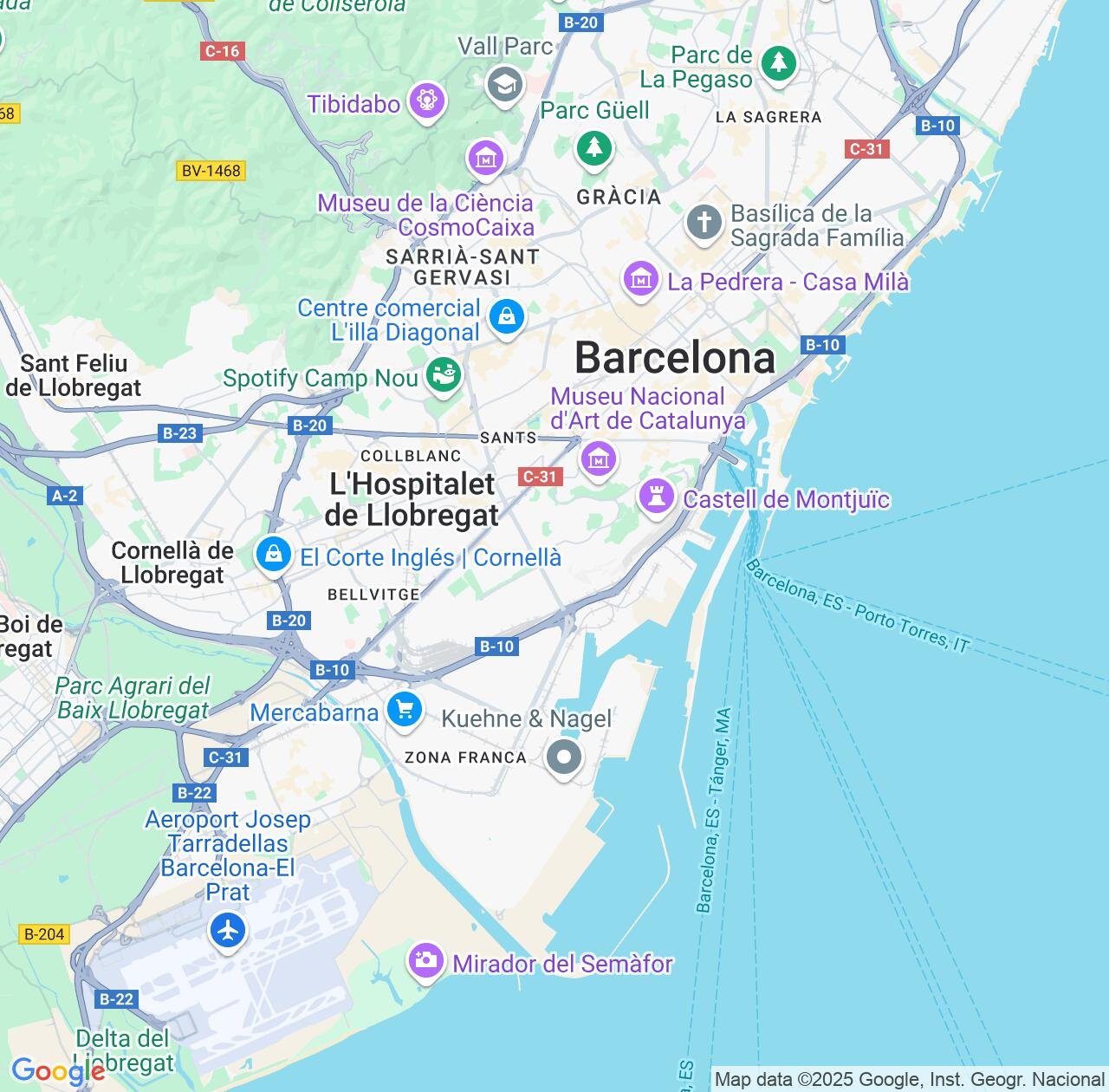Map image for Intellectual Property Lawyers in Sants-Montjuic and Catalonia IP firms at coordinates  ; .