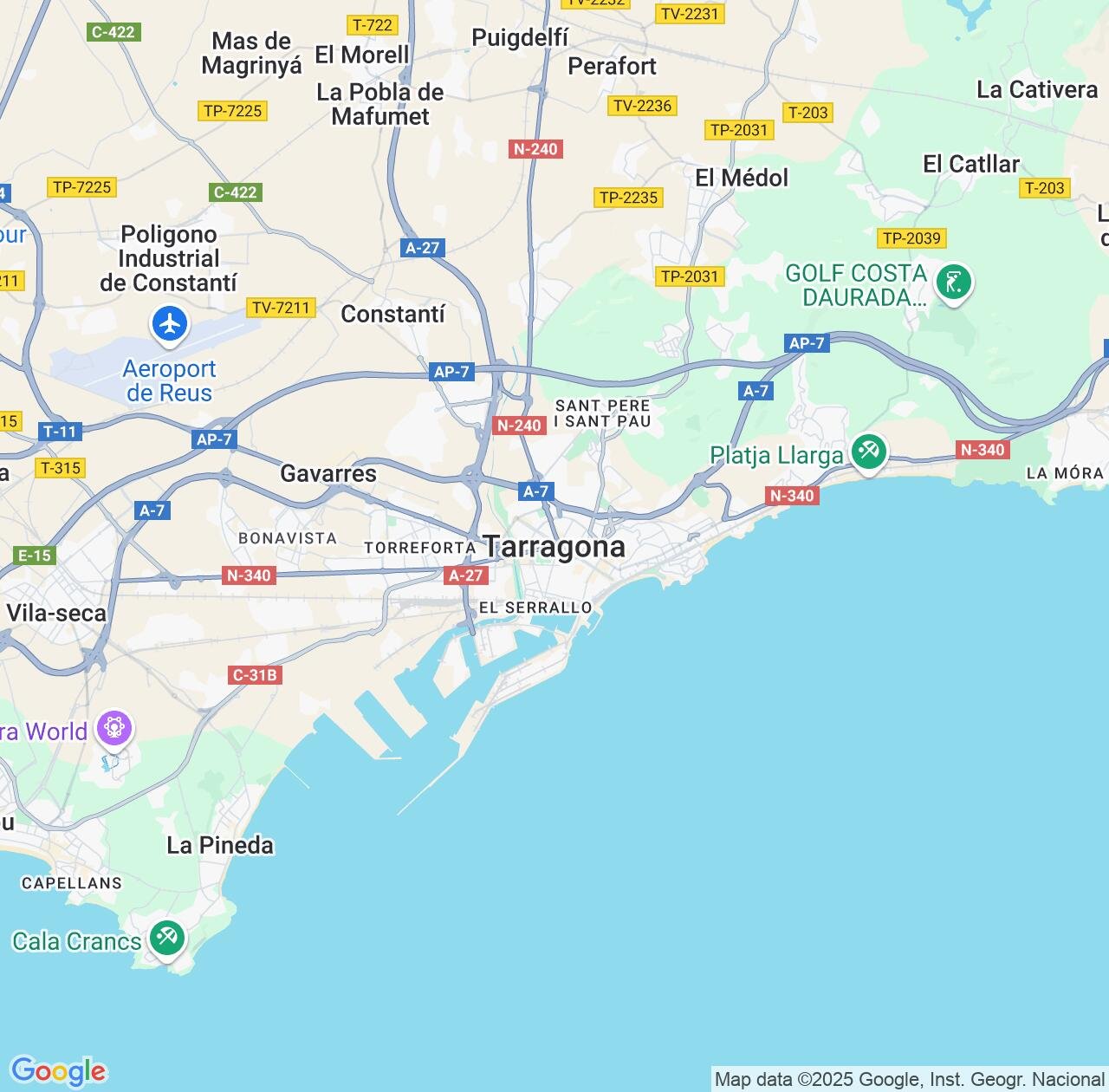 Map image for Intellectual Property Lawyers in Tarragona and Catalonia IP firms at coordinates  ; .
