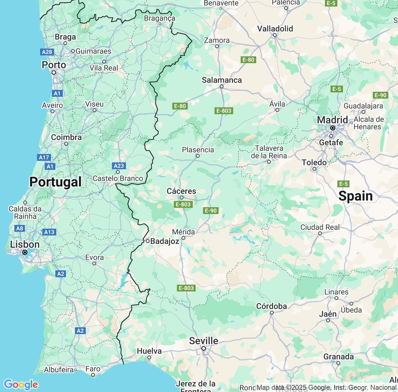 Map image for Intellectual Property Lawyers in Extremadura and Spain IP firms at coordinates  ; .