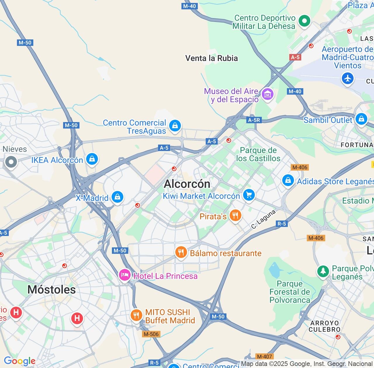 Map image for Intellectual Property Lawyers in Alcorcon and Madrid IP firms at coordinates  ; .