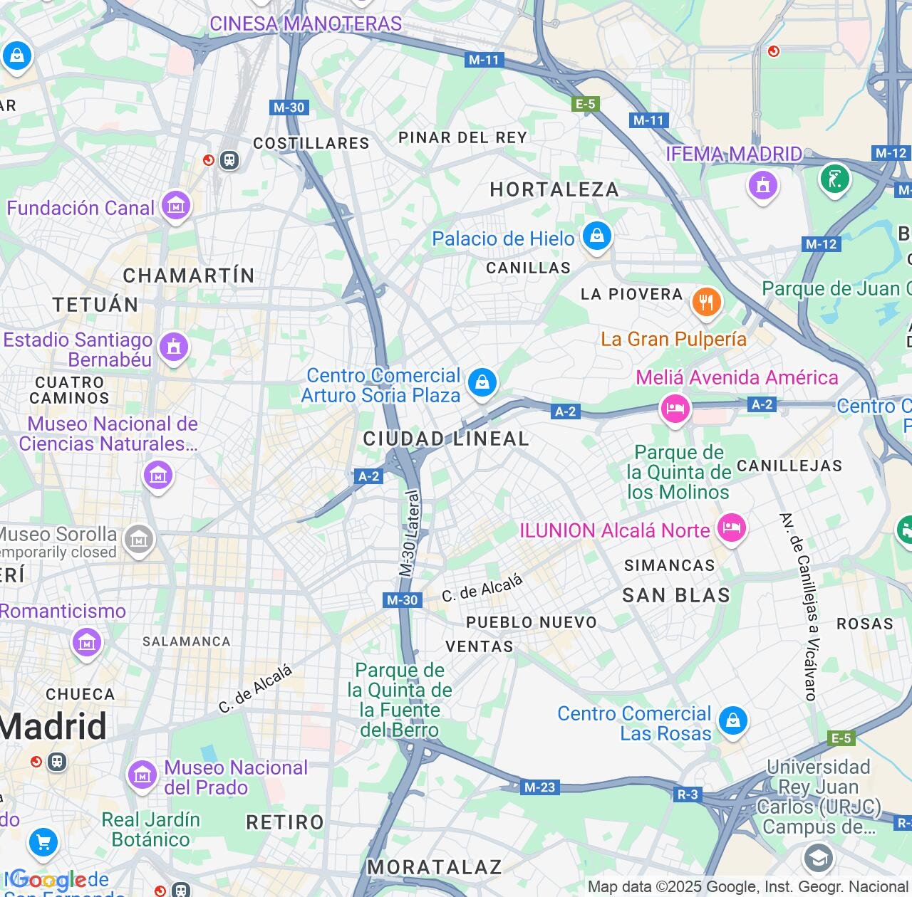 Map image for Intellectual Property Lawyers in Ciudad Lineal and Madrid IP firms at coordinates  ; .