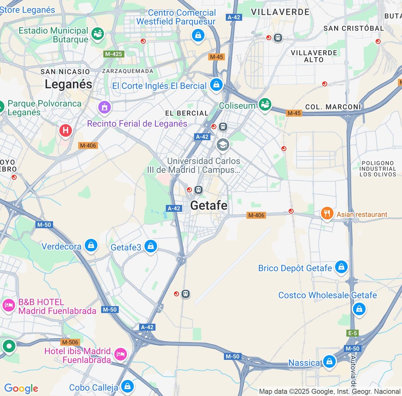 Map image for Intellectual Property Lawyers in Getafe and Madrid IP firms at coordinates  ; .