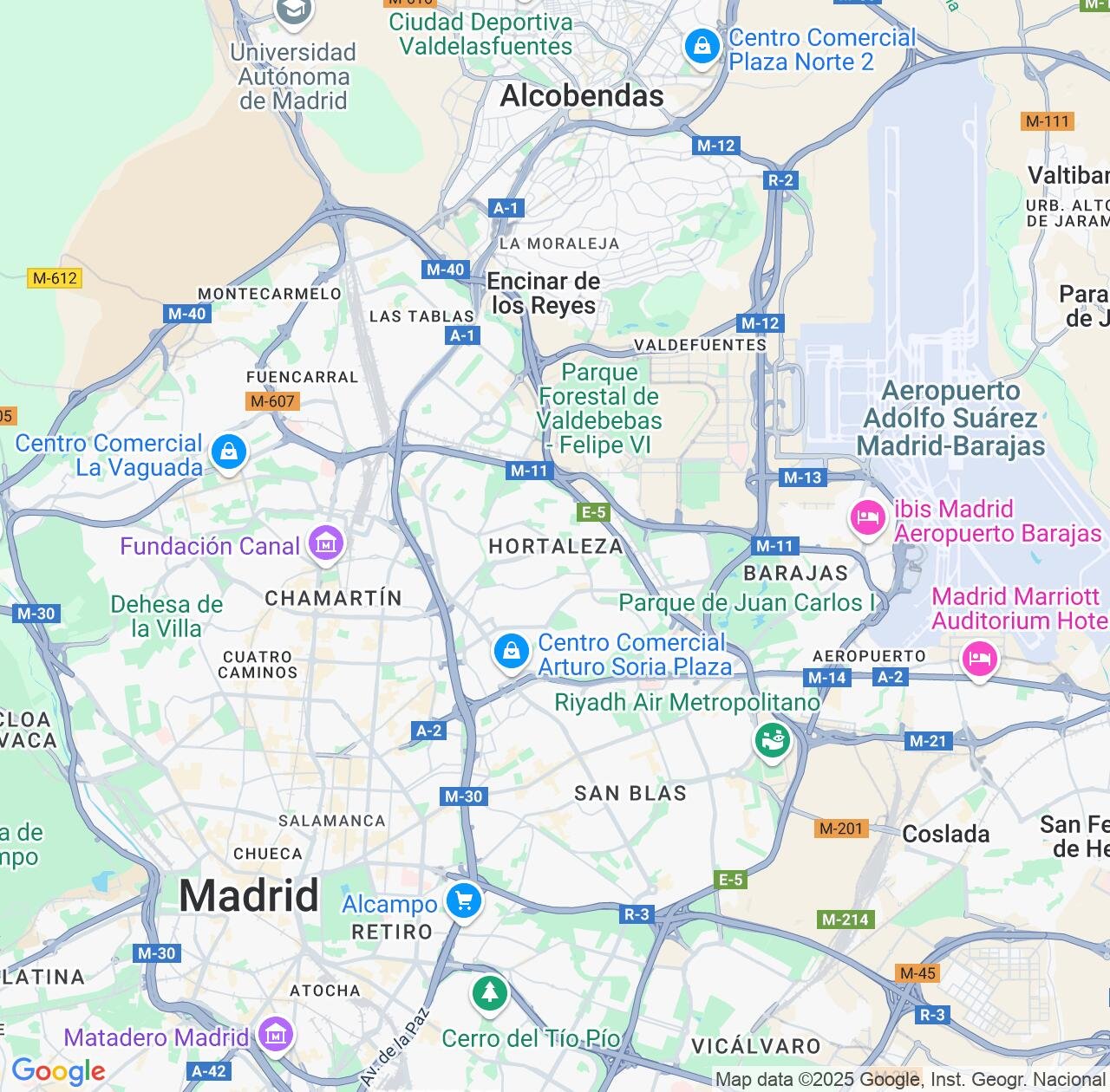 Map image for Intellectual Property Lawyers in Hortaleza and Madrid IP firms at coordinates  ; .
