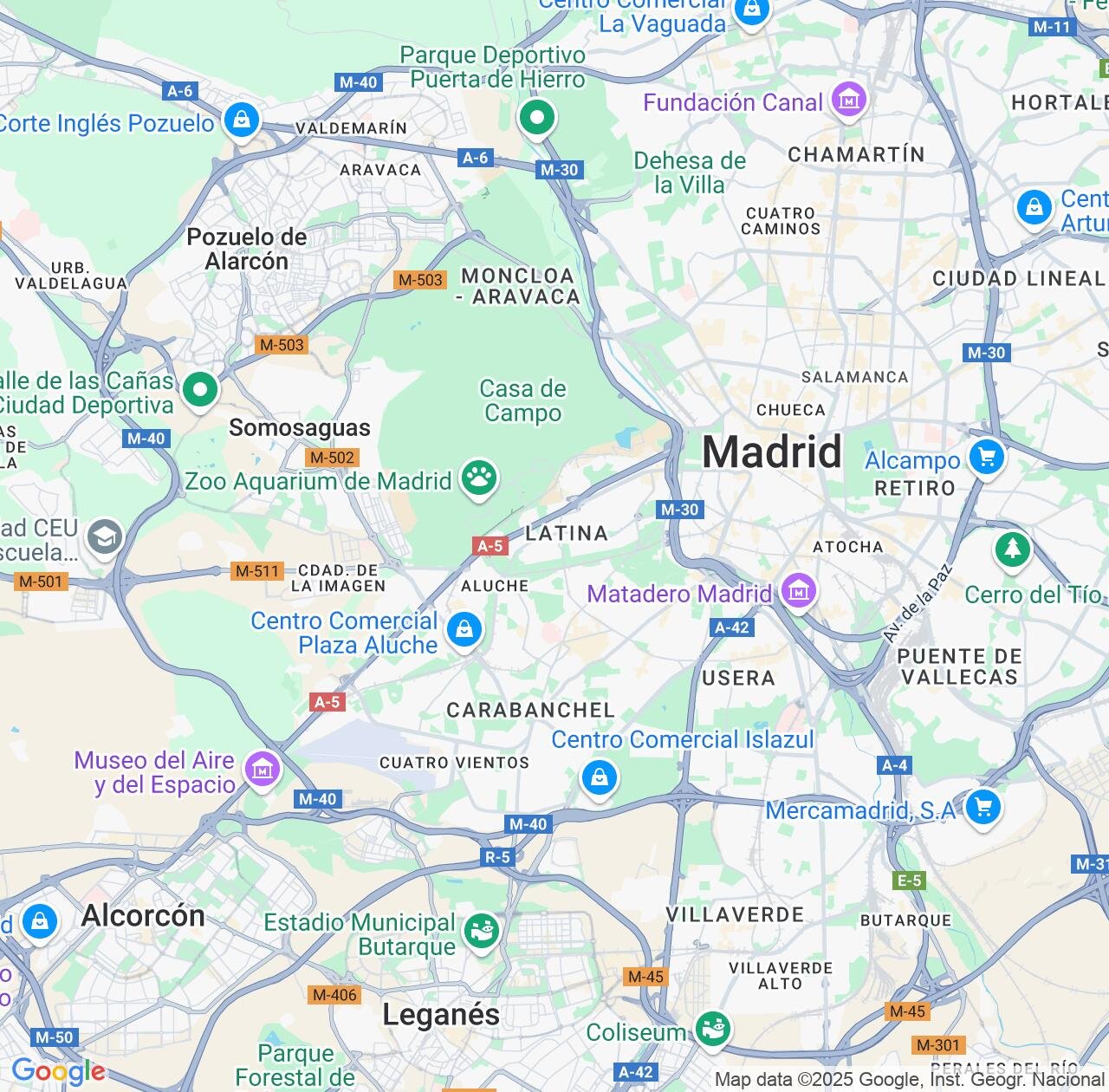 Map image for Intellectual Property Lawyers in Latina and Madrid IP firms at coordinates  ; .
