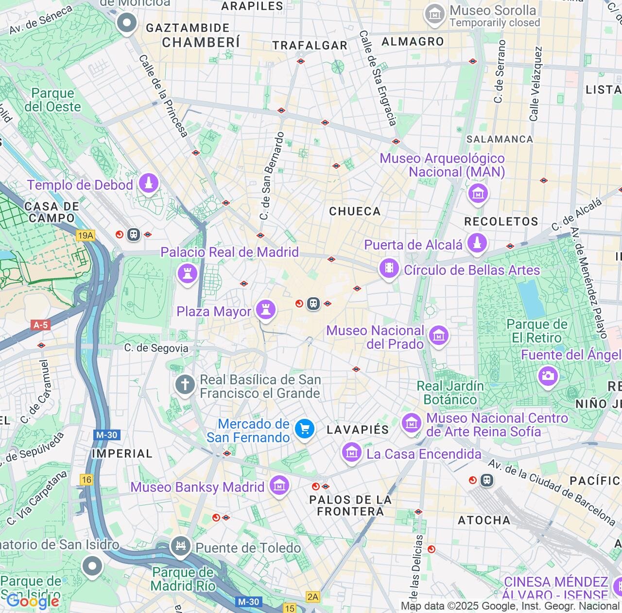 Map image for Intellectual Property Lawyers in Madrid Centro and Madrid IP firms at coordinates  ; .