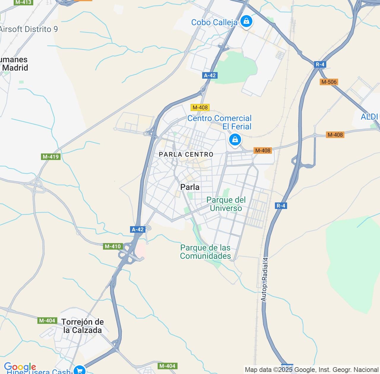 Map image for Intellectual Property Lawyers in Parla and Madrid IP firms at coordinates  ; .