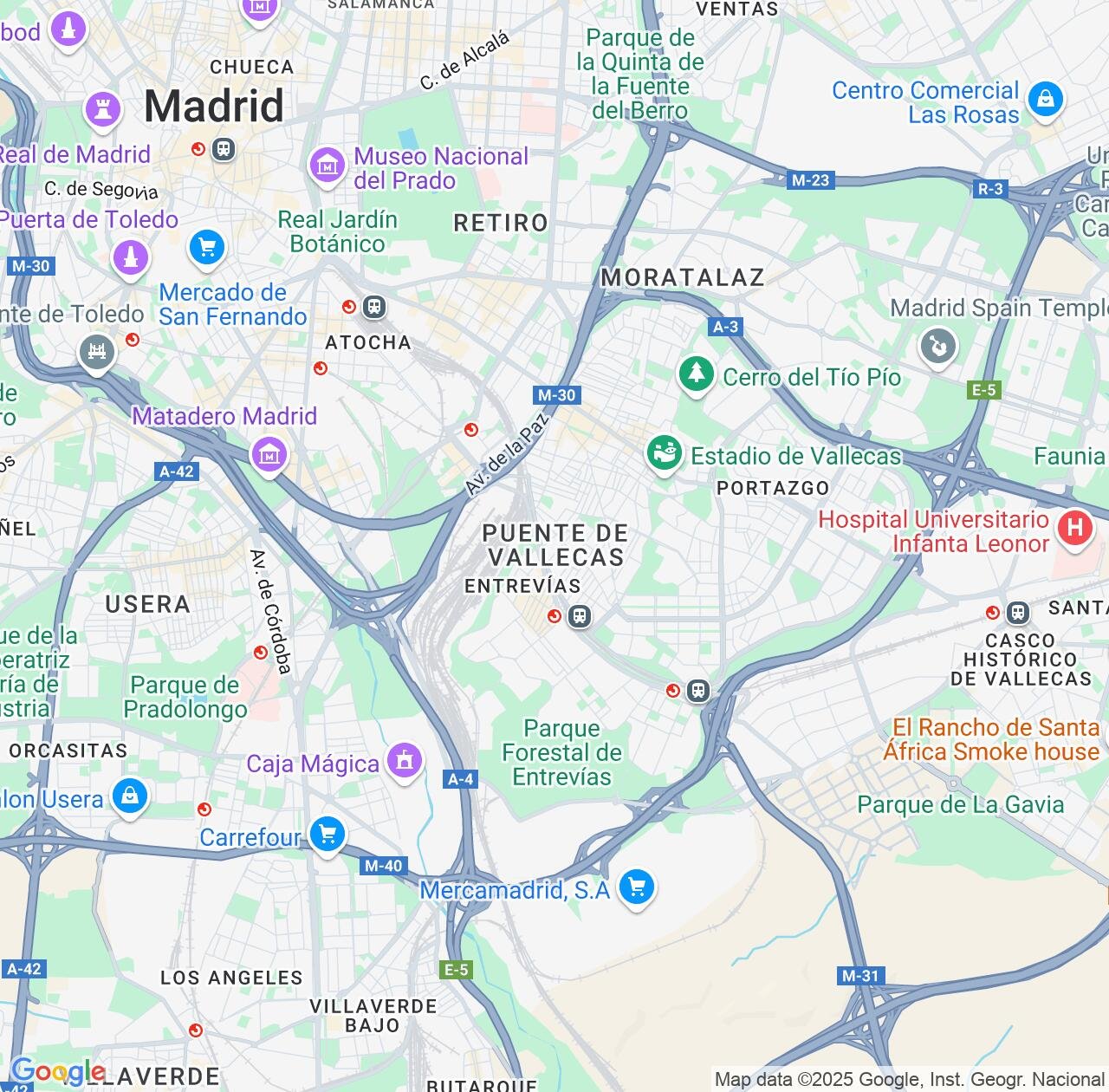 Map image for Intellectual Property Lawyers in Puente de Vallecas and Madrid IP firms at coordinates  ; .