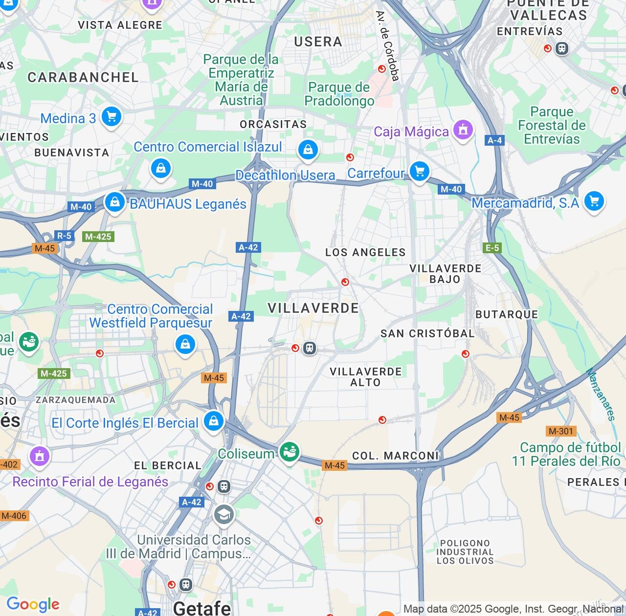 Map image for Intellectual Property Lawyers in Villaverde and Madrid IP firms at coordinates  ; .
