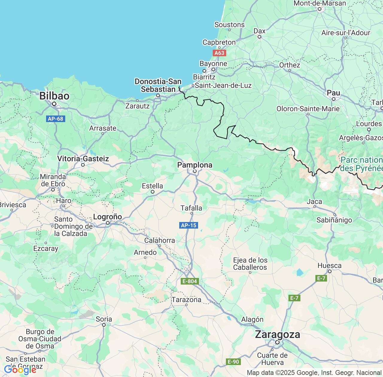 Map image for Intellectual Property Lawyers in Navarre and Spain IP firms at coordinates  ; .