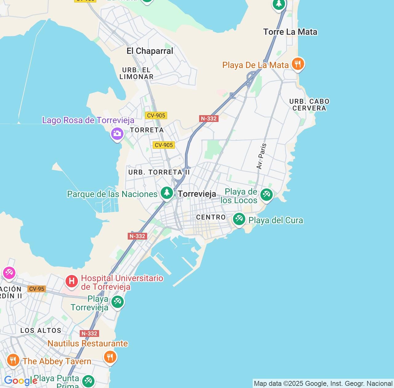 Map image for Intellectual Property Lawyers in Torrevieja and Valencia IP firms at coordinates  ; .