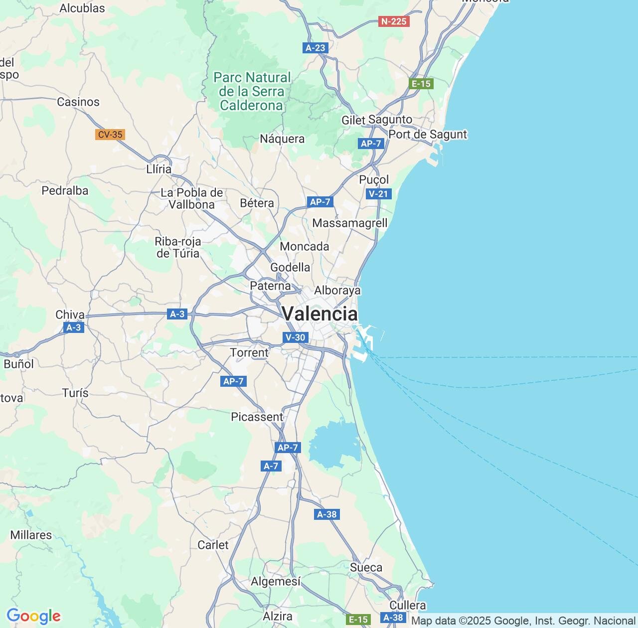 Map image for Intellectual Property Lawyers in Valencia and Spain IP firms at coordinates  ; .