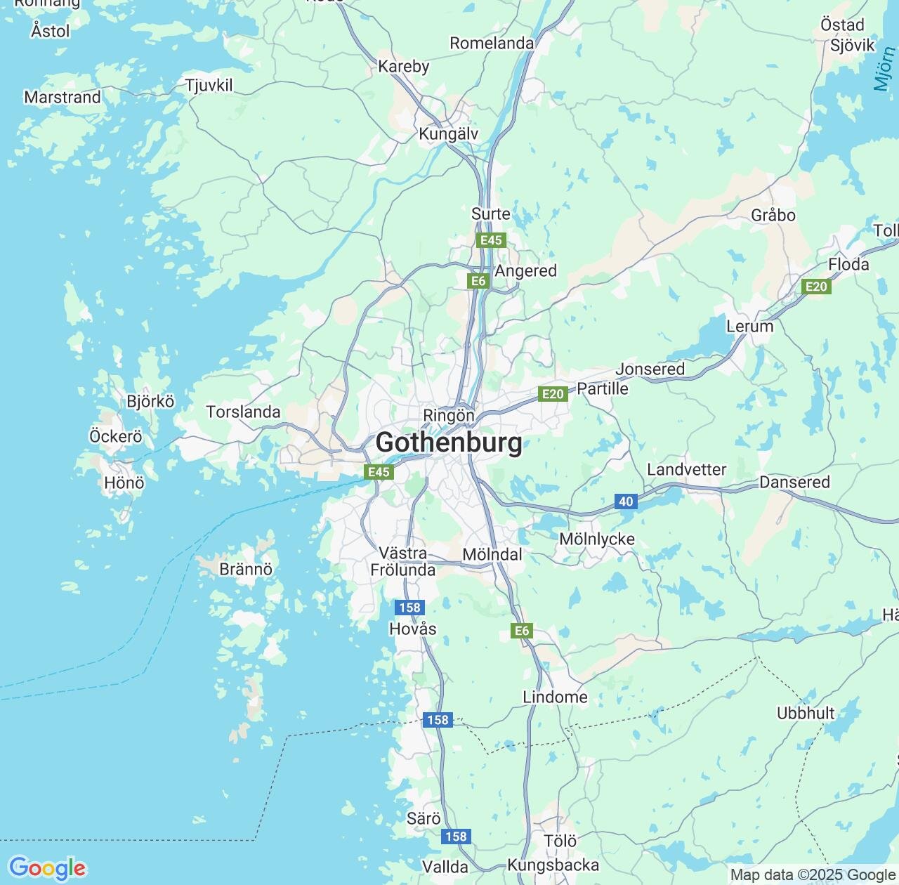 Map image for Intellectual Property Lawyers in Goeteborg and Västra Götaland IP firms at coordinates  ; .