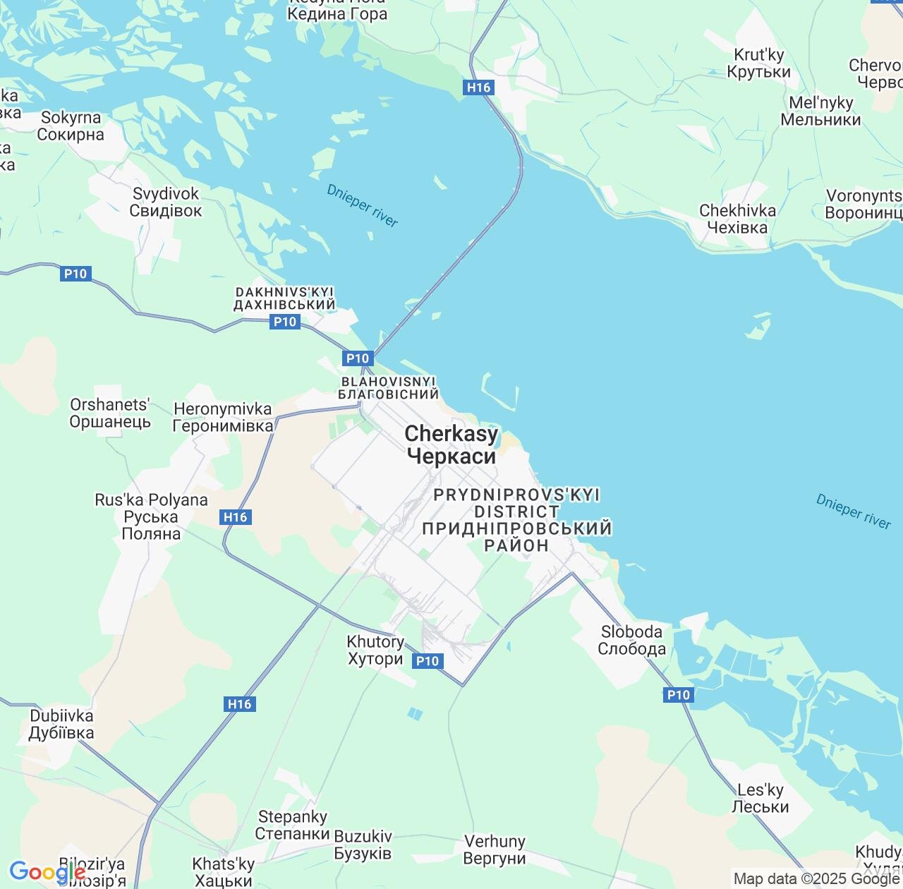 Map image for Intellectual Property Lawyers in Cherkasy and Ukraine IP firms at coordinates  ; .