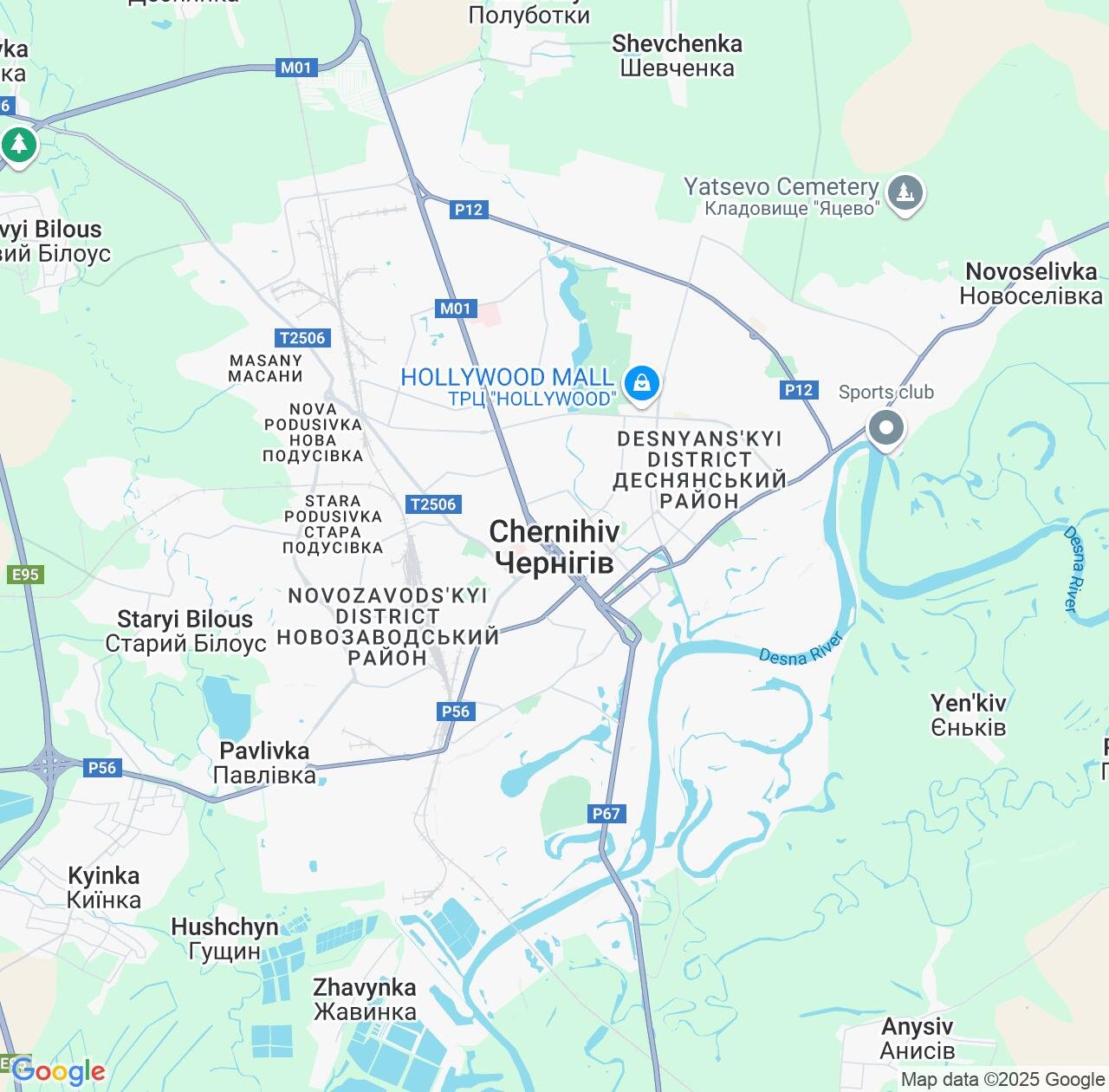 Map image for Intellectual Property Lawyers in Chernihiv and Ukraine IP firms at coordinates  ; .