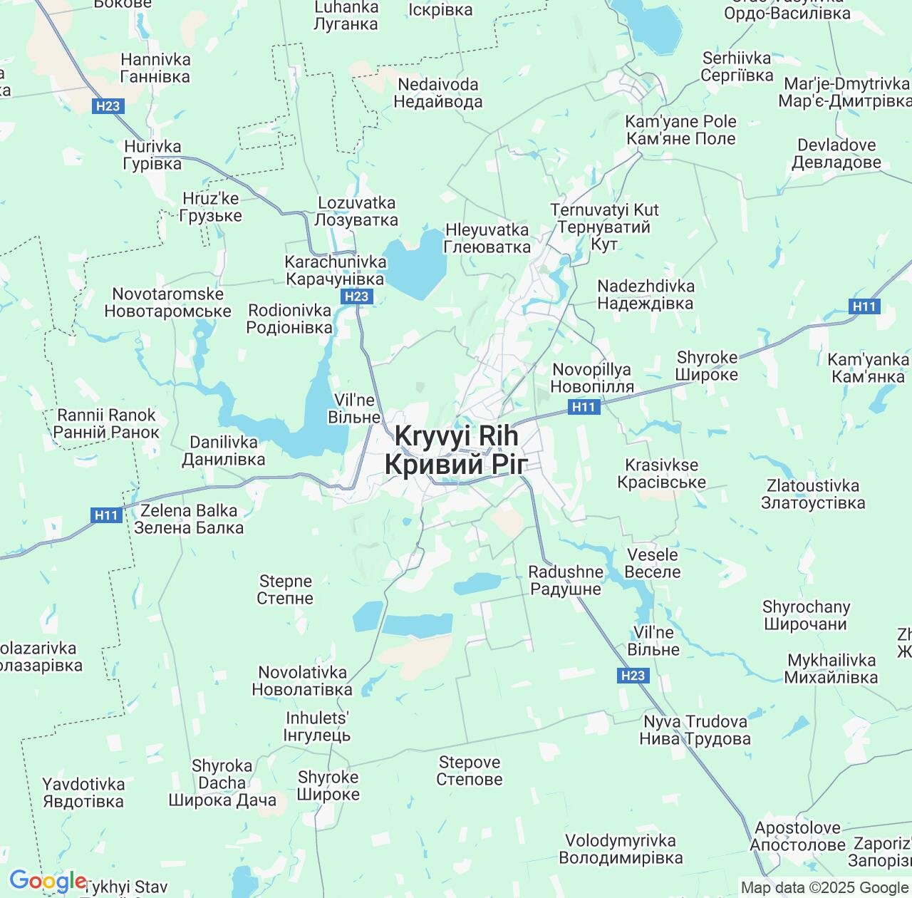 Map image for Intellectual Property Lawyers in Kryvyy Rih and Dnipropetrovsk IP firms at coordinates  ; .