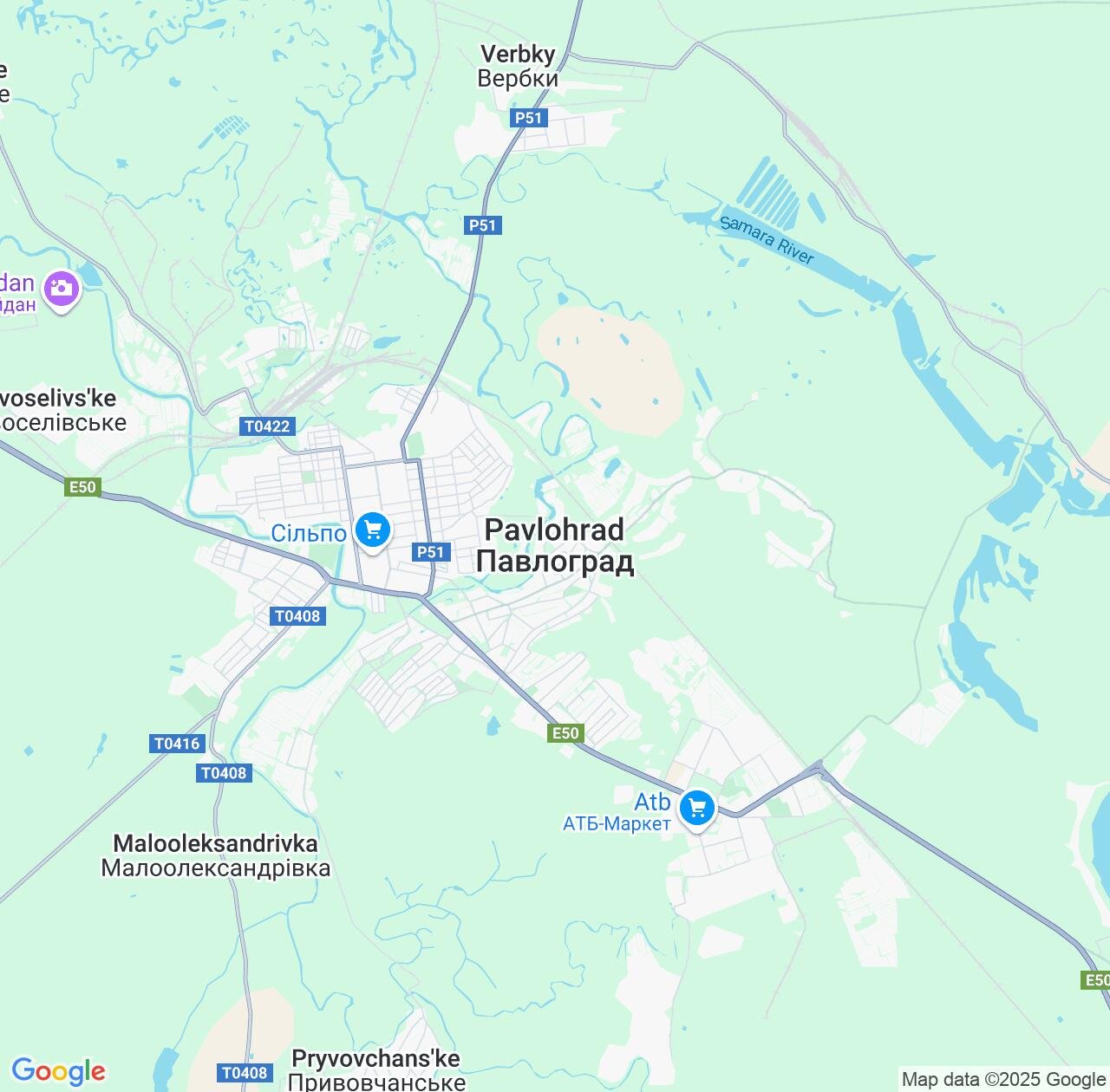 Map image for Intellectual Property Lawyers in Pavlohrad and Dnipropetrovsk IP firms at coordinates  ; .