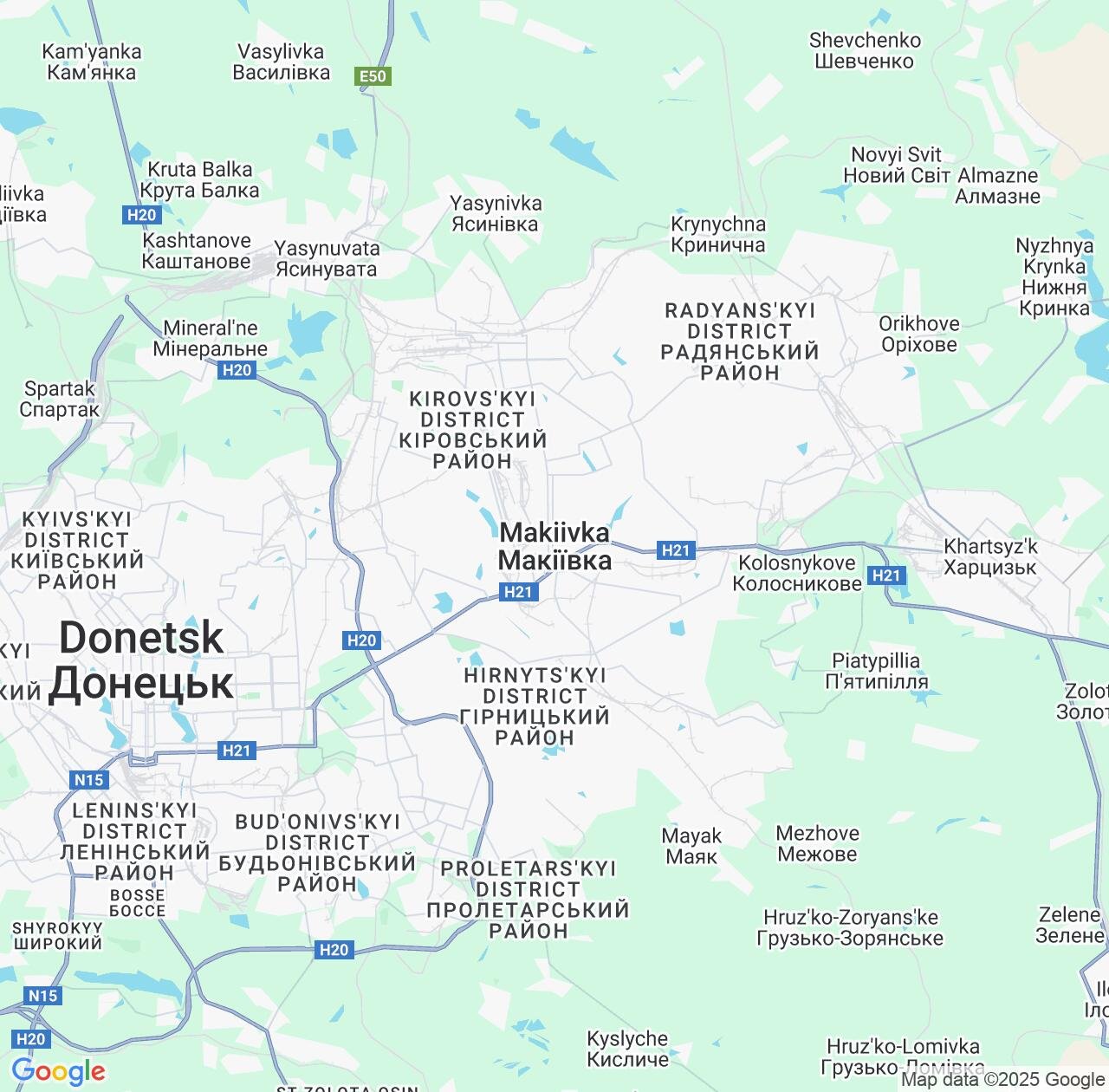 Map image for Intellectual Property Lawyers in Makiivka and Donetsk IP firms at coordinates  ; .