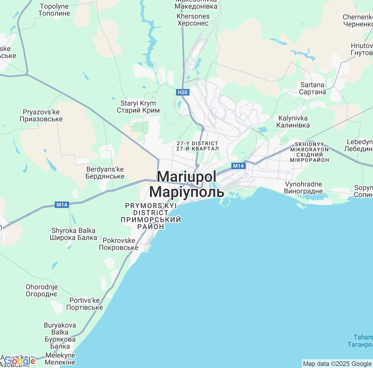 Map image for Intellectual Property Lawyers in Mariupol and Donetsk IP firms at coordinates  ; .